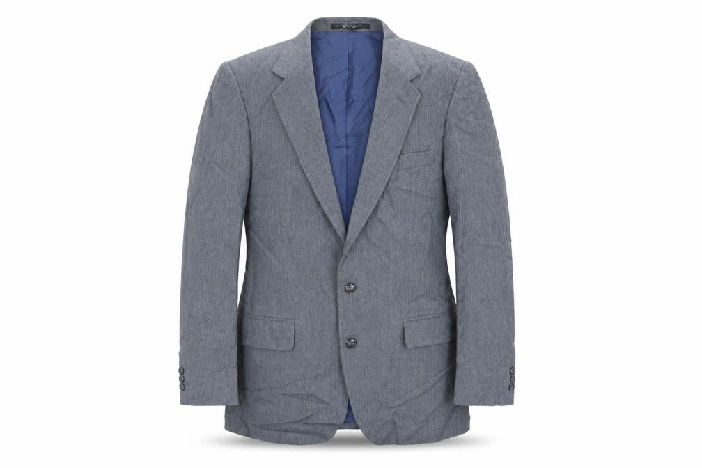 Harbarry of England Mens Blue Polyester Jacket Suit Jacket Size 38 Regular