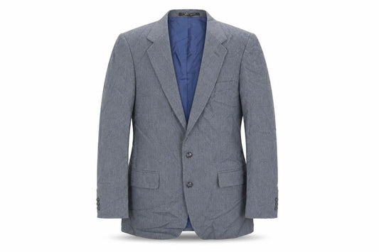 Harbarry of England Mens Blue Polyester Jacket Suit Jacket Size 38 Regular