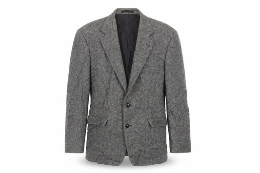 St Michael Mens Grey Wool Jacket Blazer Size 40 Regular - Vintage