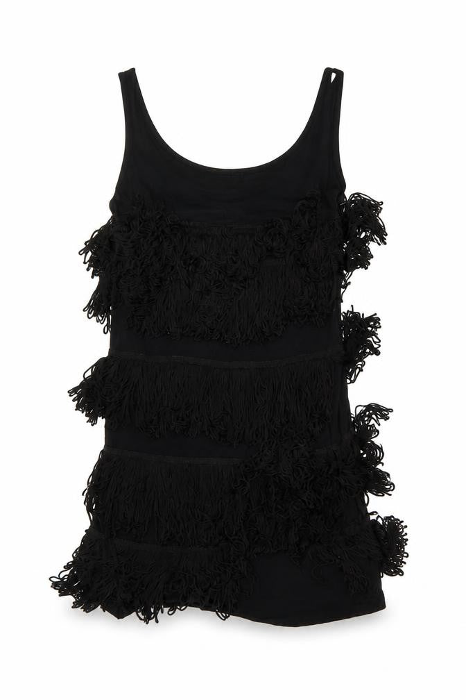 Topshop Womens Black Viscose Mini Size 10 Round Neck Pullover