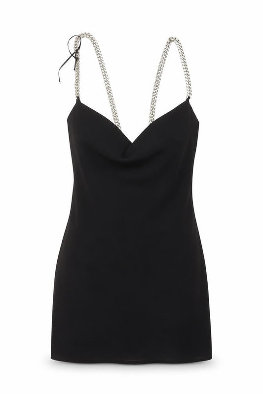 Zara Womens Black Polyester Mini Size XS Cowl Neck Pullover