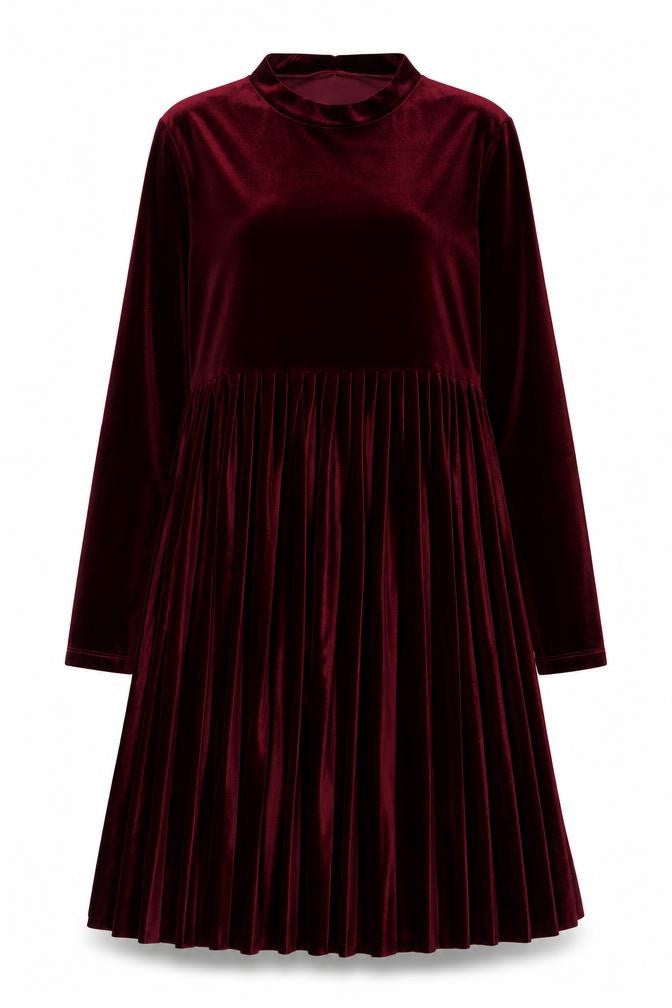 ASOS Womens Red Polyester A-Line Size 8 Mock Neck Pullover