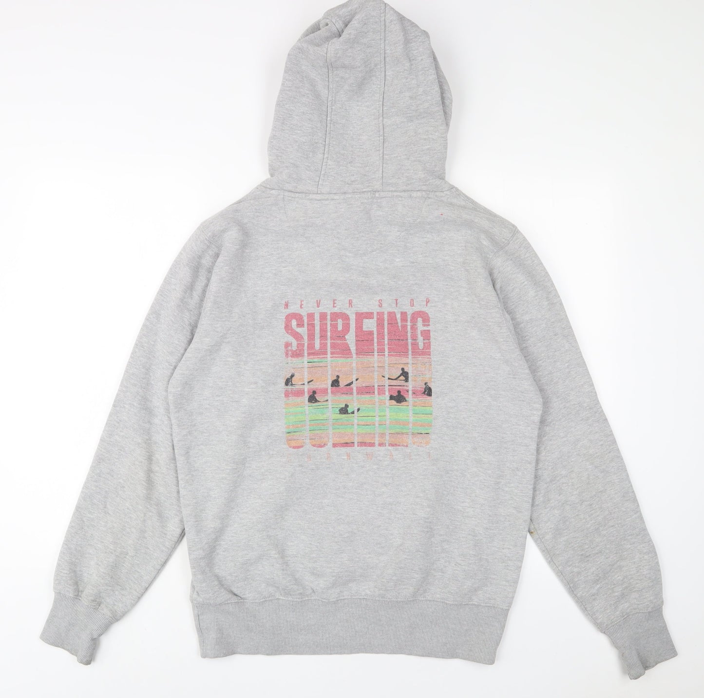 Saltrock Seeker Womens Grey Cotton Pullover Hoodie Size M Pullover - Logo