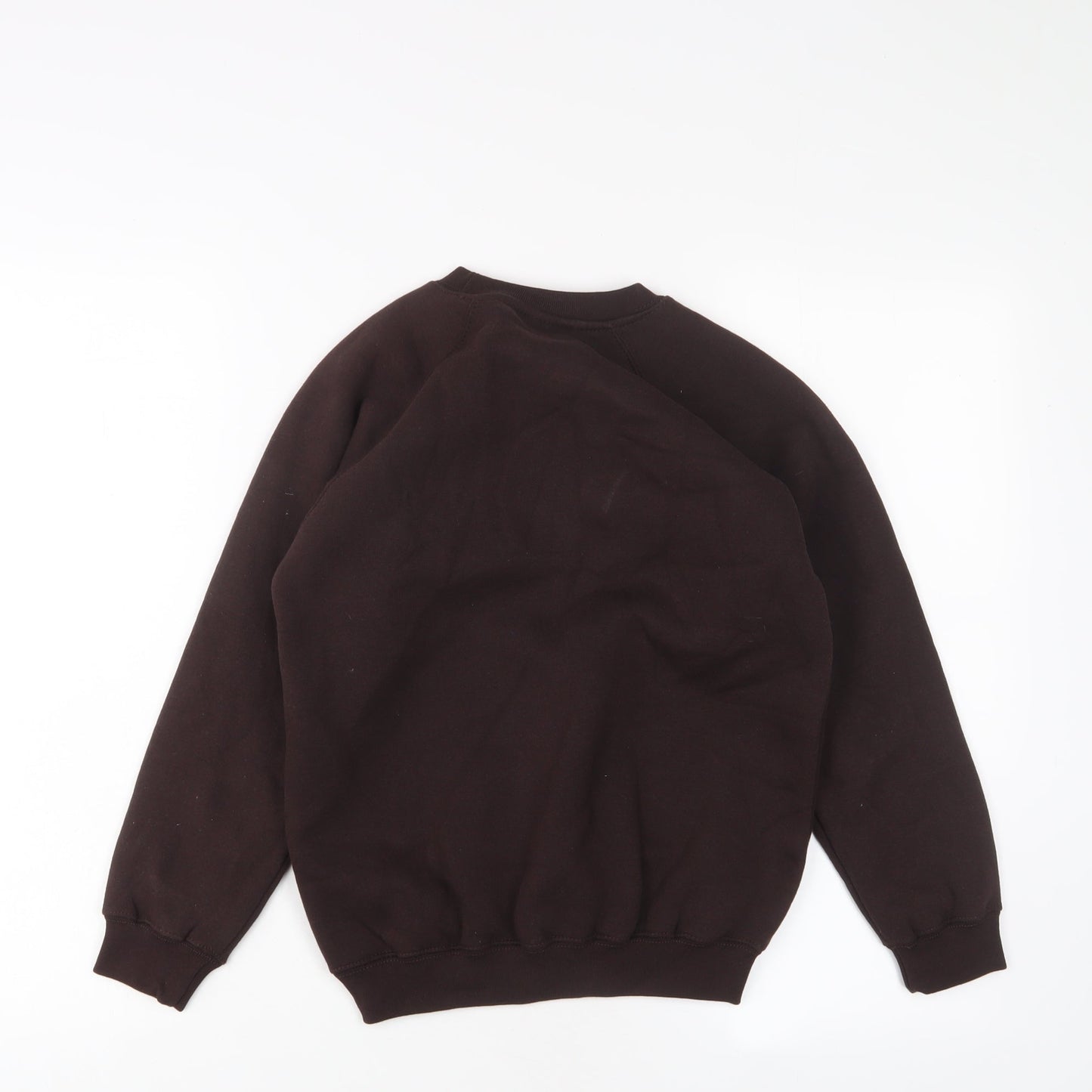 Sportex Boys Brown Cotton Pullover Sweatshirt Size 9-10 Years Pullover