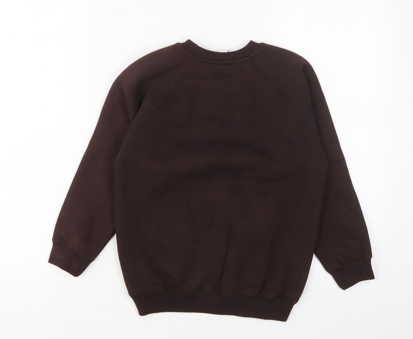 Sportex Boys Brown Cotton Pullover Sweatshirt Size 7-8 Years Pullover