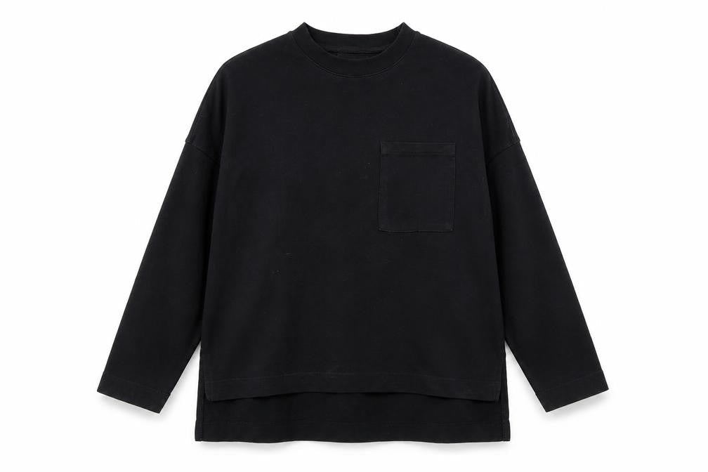 Zara Womens Black Cotton Pullover Sweatshirt Size M Pullover