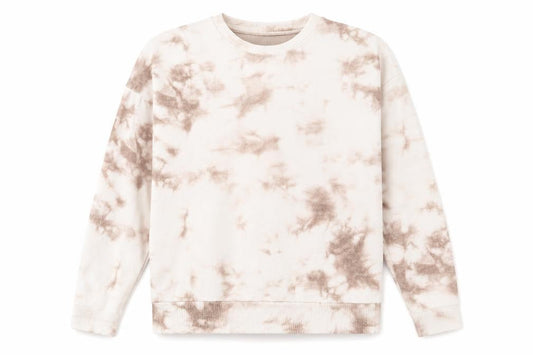 New Look Womens White Geometric Polyester Pullover Sweatshirt Size S Pullover