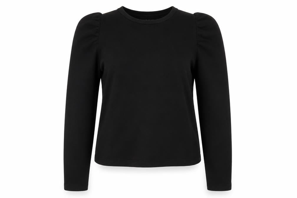 Zara Womens Black Cotton Pullover Sweatshirt Size M Pullover