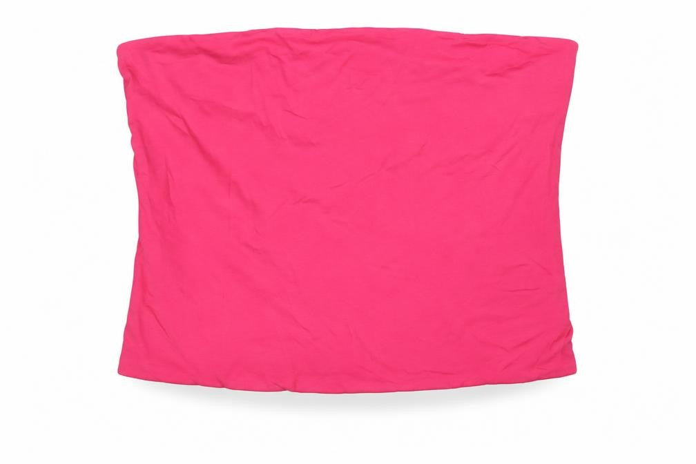 Marks & Spencer Womens Pink Cotton Basic Blouse Size XL Square Neck - Bandeau