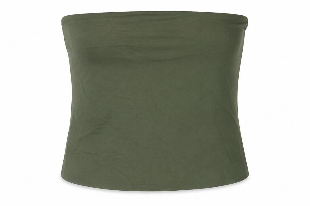 Marks & Spencer Womens Green Cotton Basic Blouse Size XL Square Neck - Bandeau