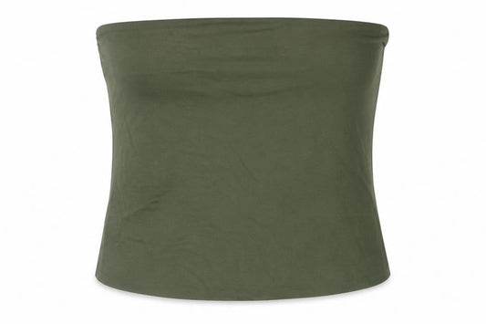 Marks and Spencer Womens Green Cotton Basic Blouse Size XL Square Neck - Bandeau