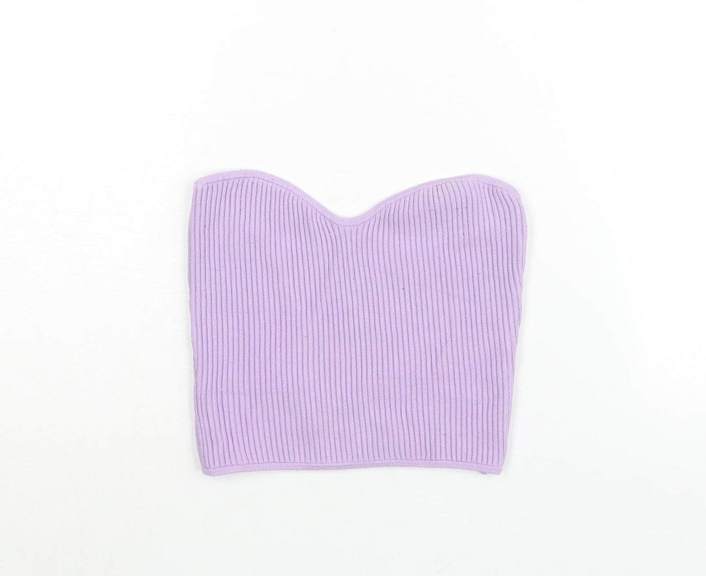 H&M Womens Purple Square Neck Viscose Pullover Jumper Size S - Bandeau