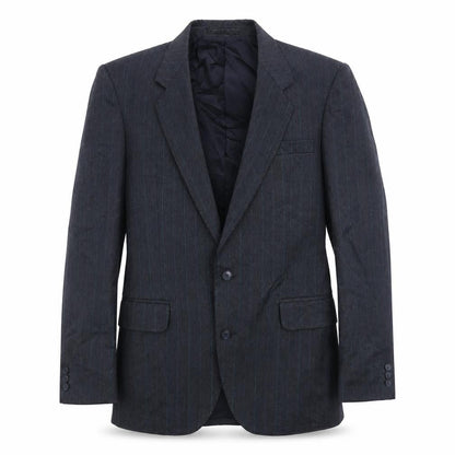 Benjamin Simon Mens Blue Striped Wool Jacket Suit Jacket Size 40 Regular