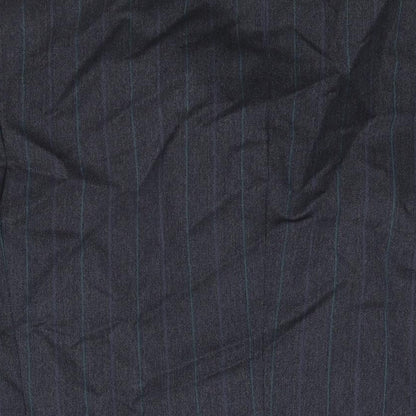 Benjamin Simon Mens Blue Striped Wool Jacket Suit Jacket Size 40 Regular