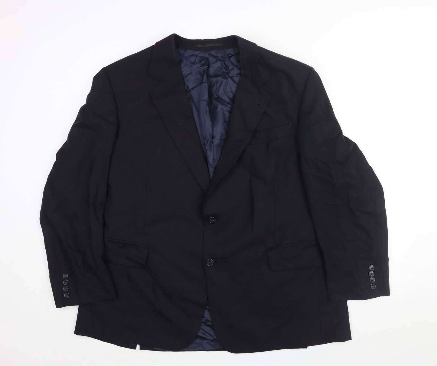 Odermark Mens Blue Polyester Jacket Suit Jacket Size 44 Regular