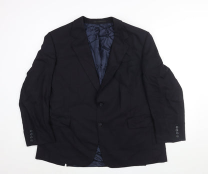 Odermark Mens Blue Polyester Jacket Suit Jacket Size 44 Regular