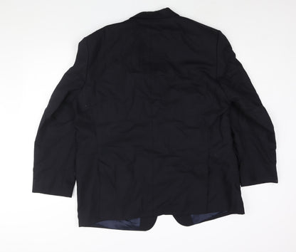 Odermark Mens Blue Polyester Jacket Suit Jacket Size 44 Regular
