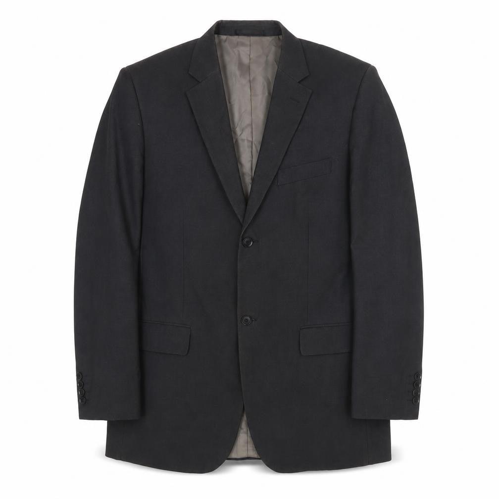 Linea Mens Black Polyester Jacket Suit Jacket Size 42 Regular