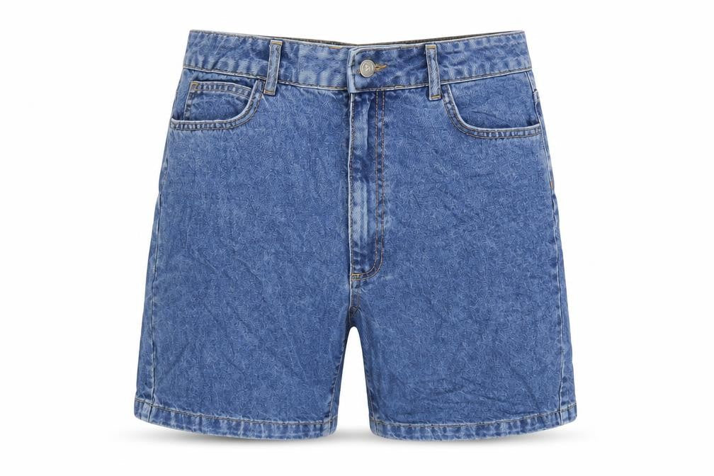 RR Womens Blue Cotton Bermuda Shorts Size 10 Regular Zip