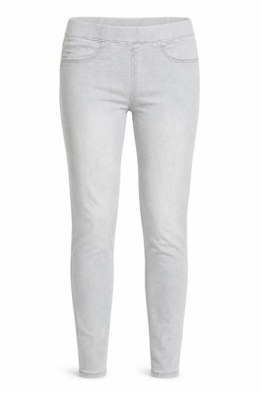 Papaya Womens Grey Cotton Blend Jegging Jeans Size 6 L25 in Regular