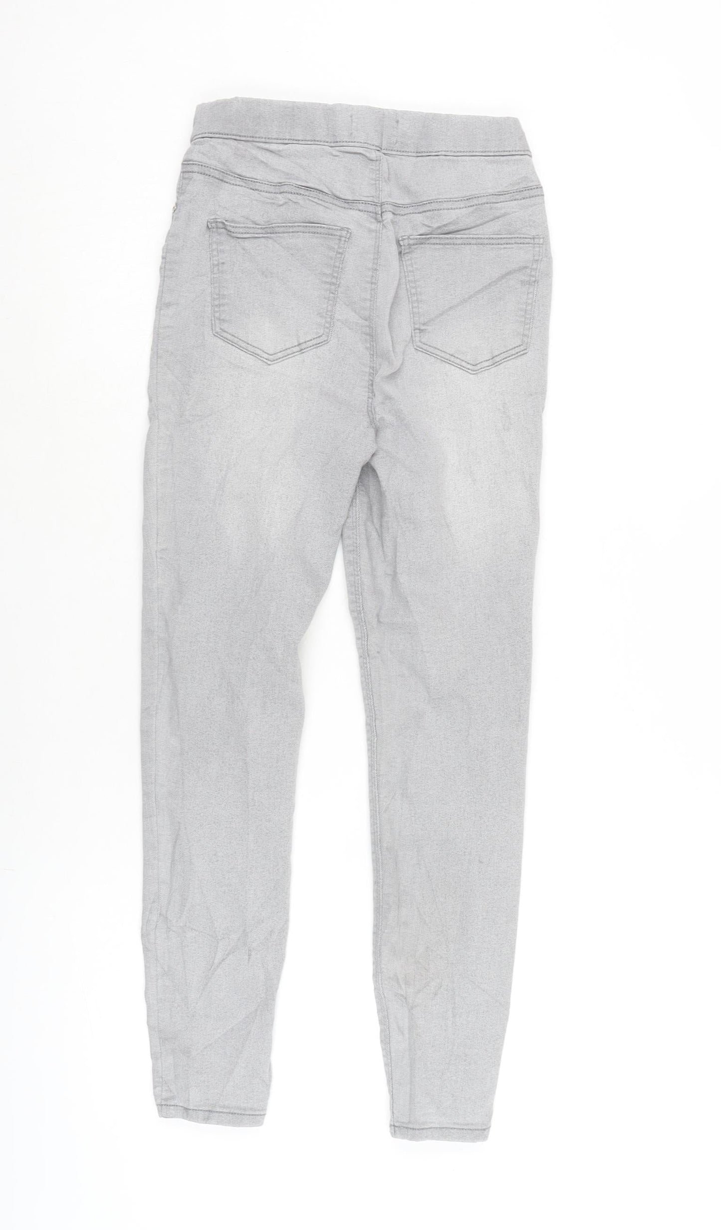 Papaya Womens Grey Cotton Blend Jegging Jeans Size 6 L25 in Regular