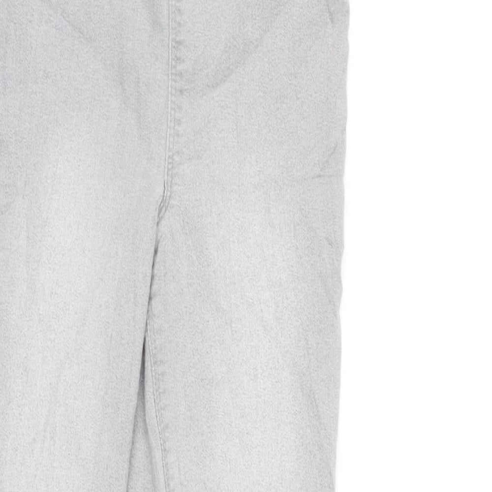 Papaya Womens Grey Cotton Blend Jegging Jeans Size 6 L25 in Regular