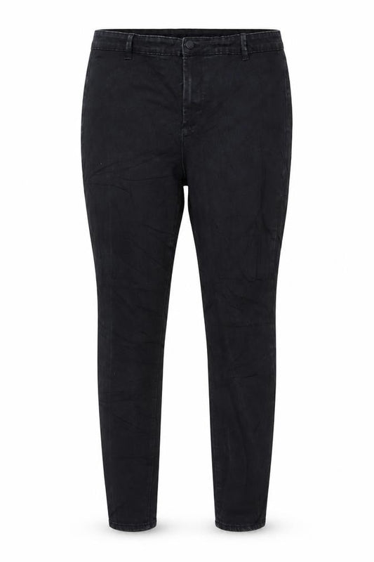 Denim & Co. Womens Grey Cotton Blend Tapered Jeans Size 20 L27 in Regular Zip
