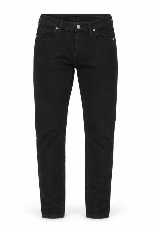 Jerome Denim Womens Black Cotton Blend Straight Jeans Size 28 in L28 in Regular Zip