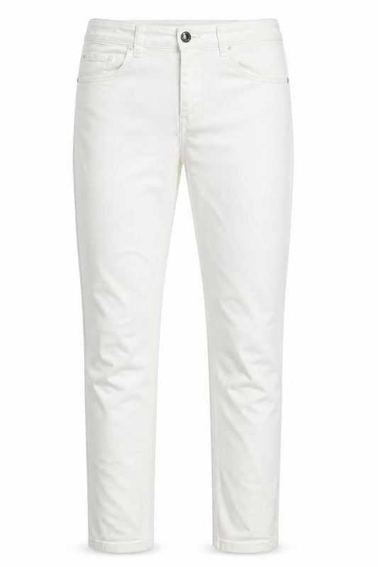 Marks & Spencer Womens White Cotton Skinny Jeans Size 6 L27 in Regular Zip