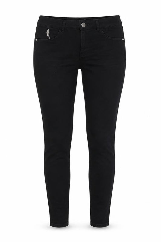 Zara Womens Black Cotton Skinny Jeans Size 8 L28 in Regular Zip