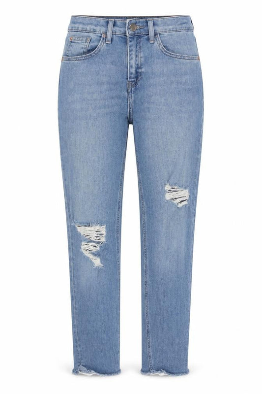 River Island Womens Blue Cotton Skinny Jeans Size 8 L27 in Regular Zip