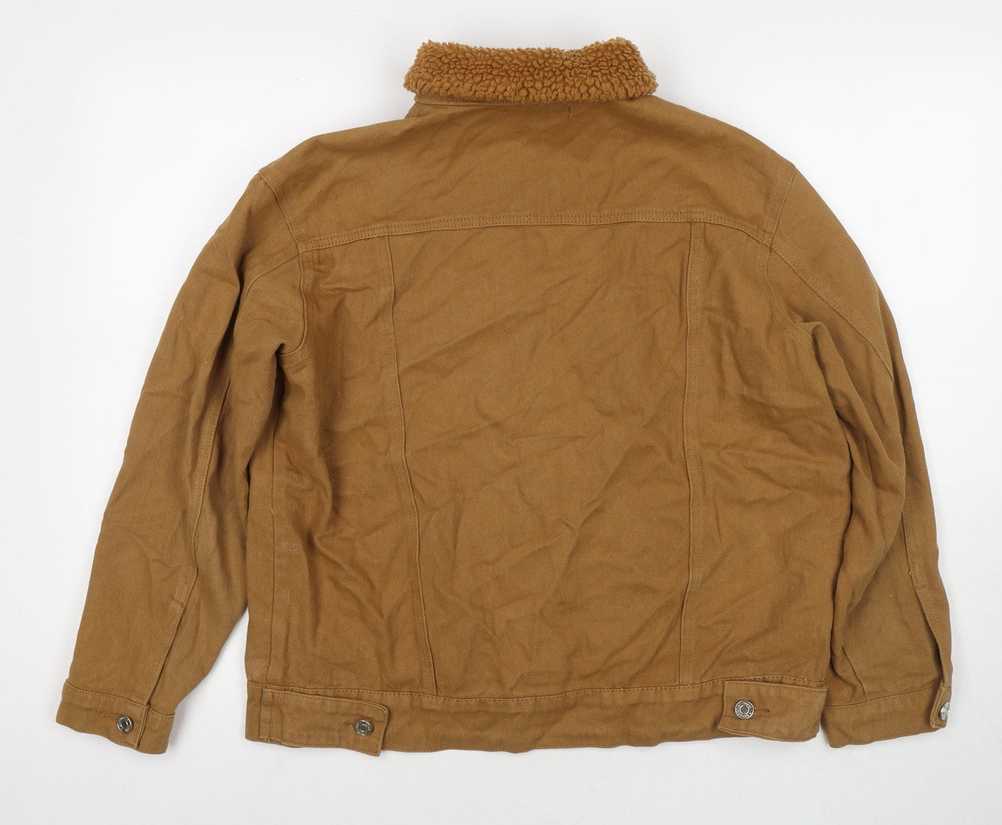 Missguided Womens Brown Jacket Size 10 Button