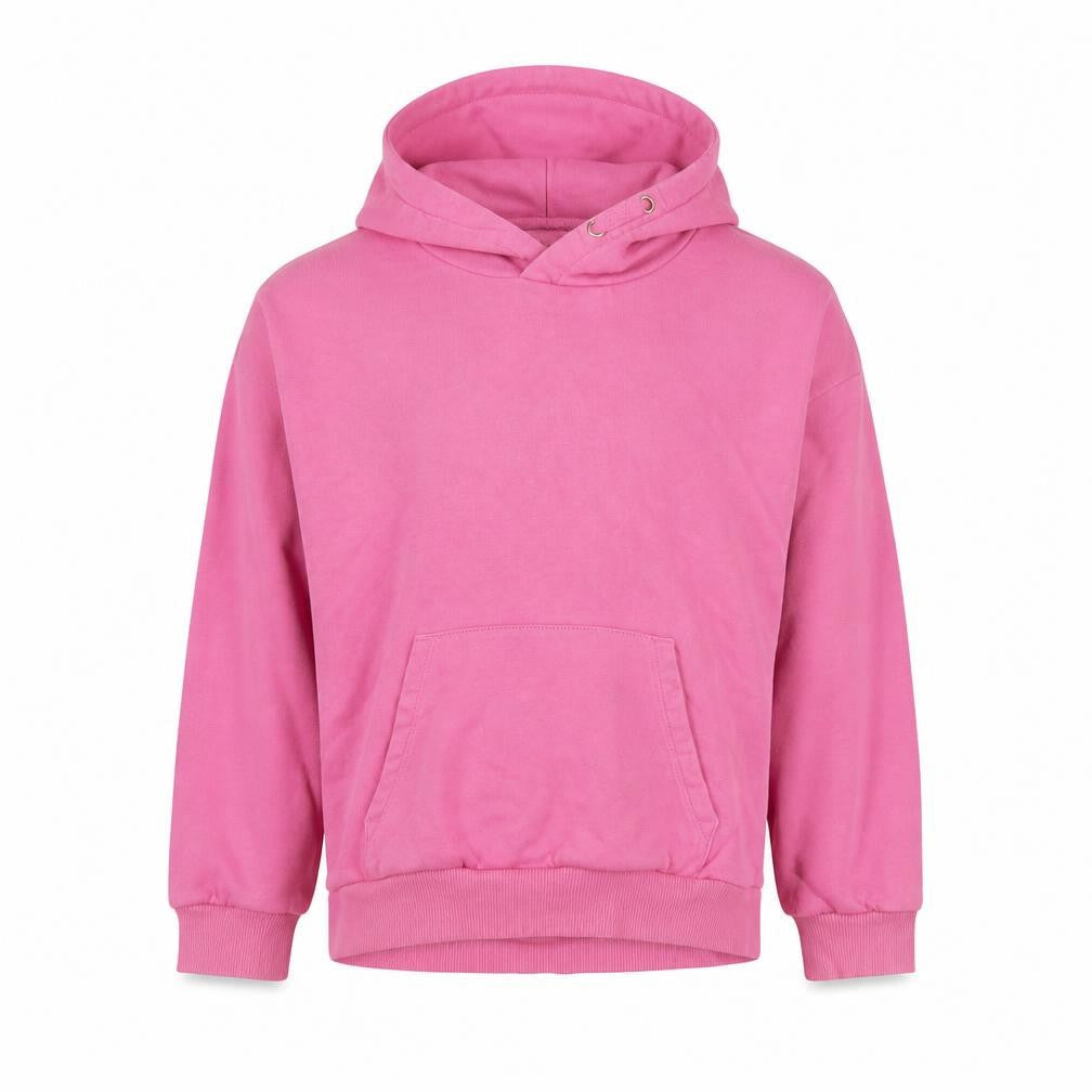 Marks & Spencer Girls Pink Cotton Pullover Hoodie Size 8-9 Years Pullover
