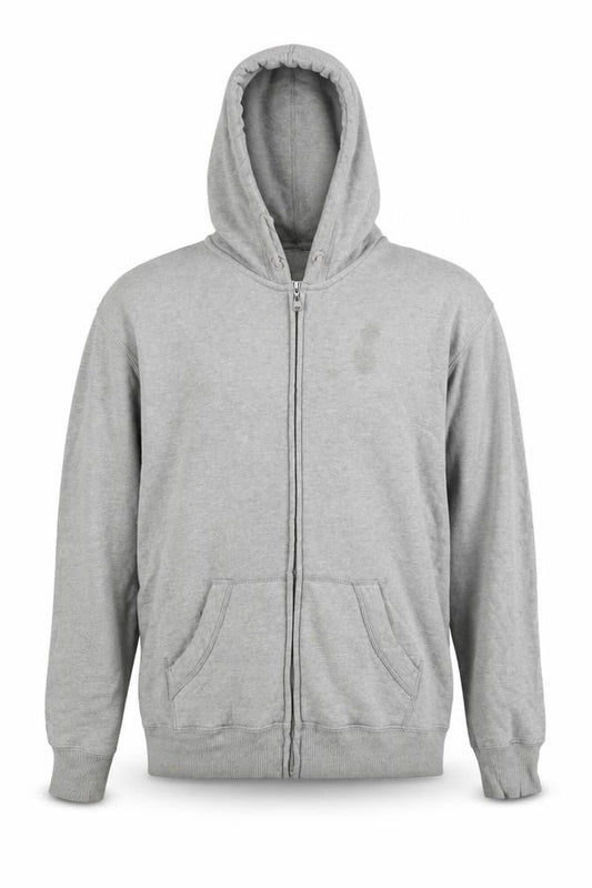 Hollister Mens Grey Cotton Full Zip Hoodie Size XS
