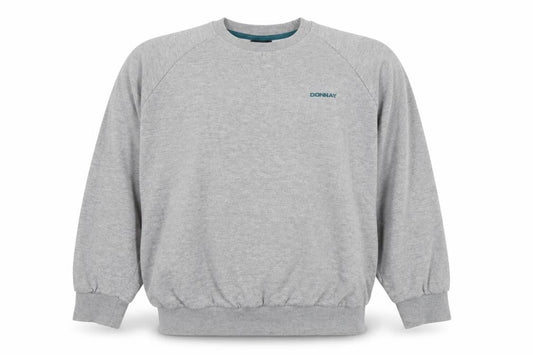 Donnay Mens Grey Cotton Pullover Sweatshirt Size M