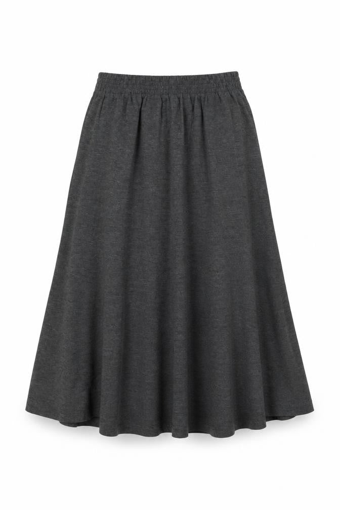 Blast Womens Grey Polyester Swing Skirt Size M