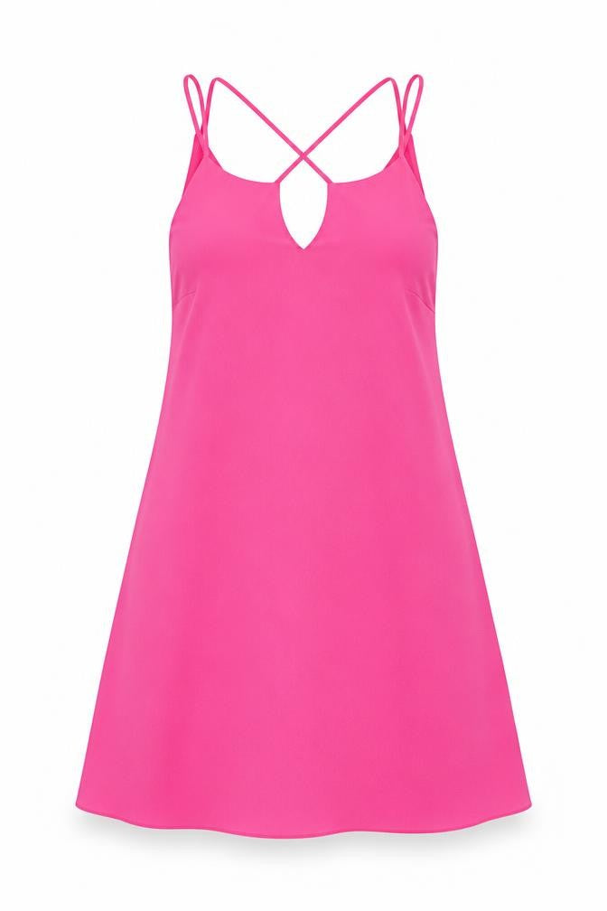 River Island Womens Pink Polyester Shift Size 8 V-Neck Pullover