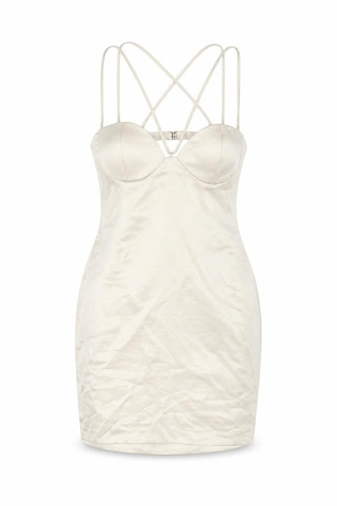 Zara Womens Beige Polyester Mini Size S V-Neck Zip