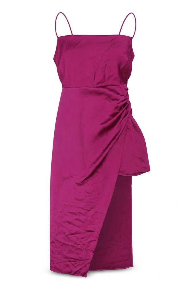 Zara Womens Purple Polyester A-Line Size S Cowl Neck Zip