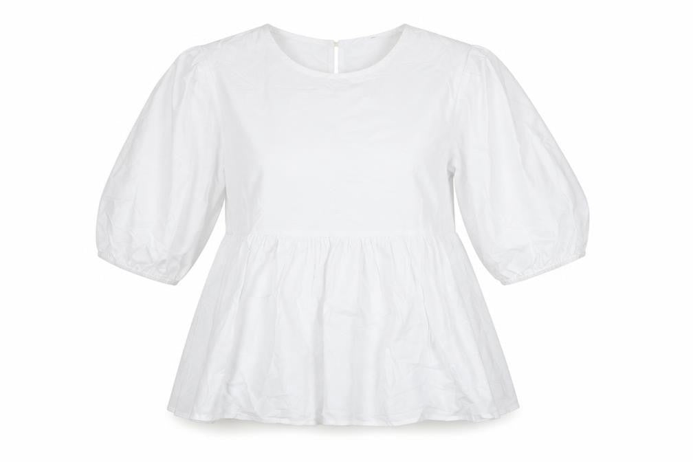 Urban Bliss Womens White Cotton Basic T-Shirt Size 6 Round Neck