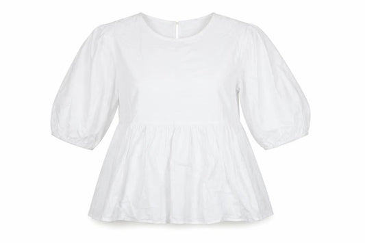 Urban Bliss Womens White Cotton Basic T-Shirt Size 6 Round Neck