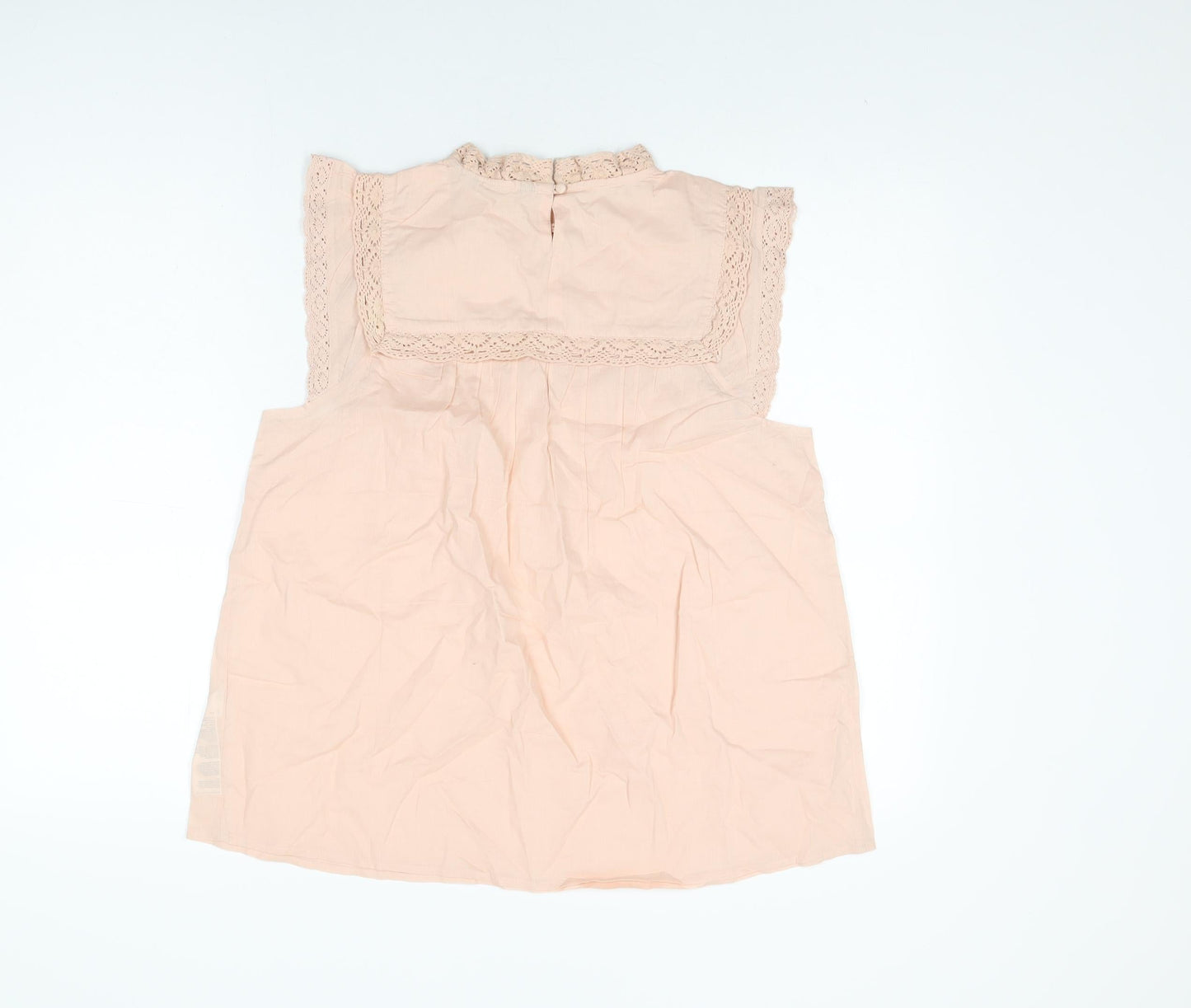 Dorothy Perkins Womens Pink Floral Cotton Basic T-Shirt Size 10 Round Neck