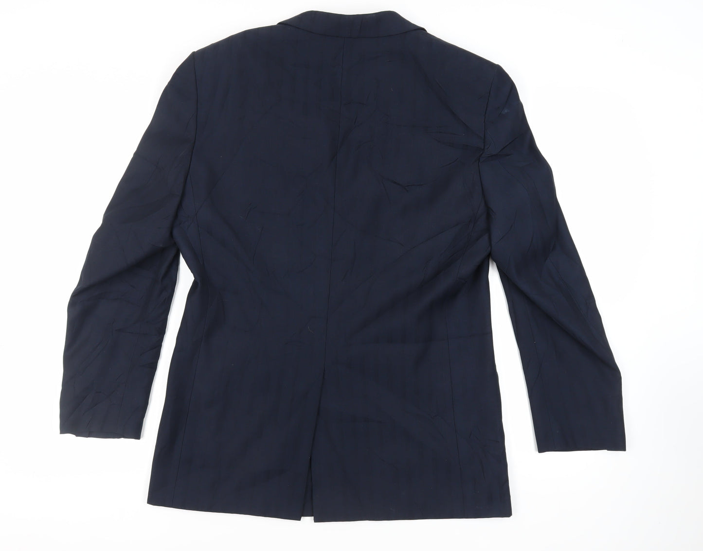 Greenwoods Mens Blue Polyester Jacket Suit Jacket Size 40 Regular