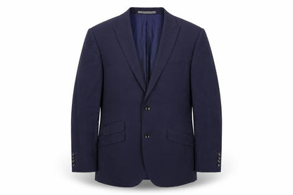 Front view of Autograph men’s blue wool jacket suit jacket, size 40, regular