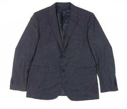 OVS Mens Blue Polyester Jacket Suit Jacket Size 46 Regular