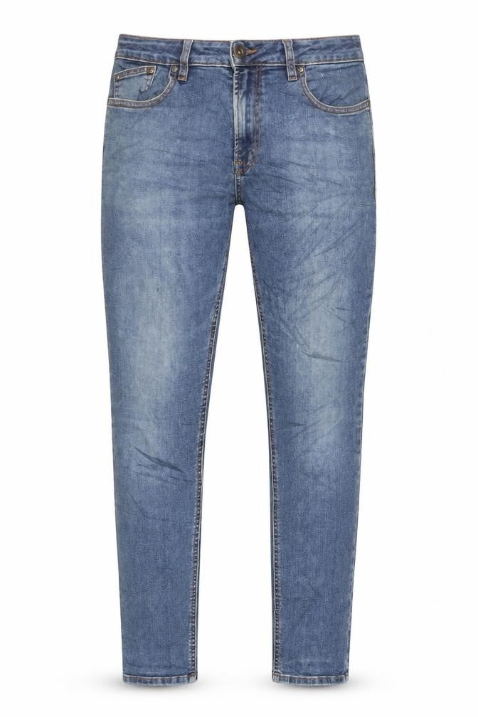 Next Mens Blue Cotton Skinny Jeans Size 32 in L30 in Regular Zip