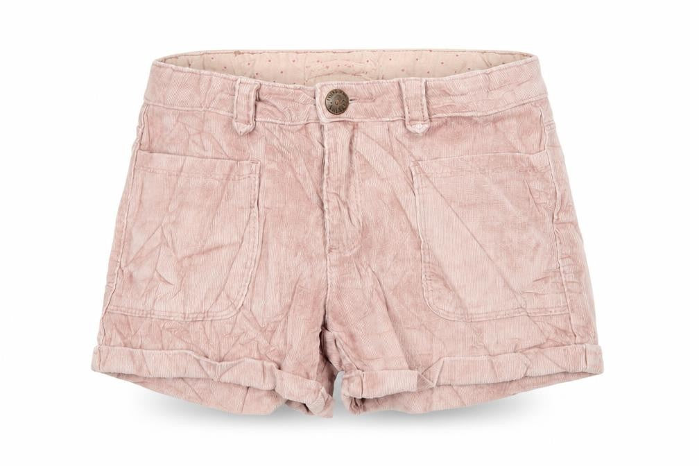 Zara Girls Pink Cotton Mom Shorts Size 7 Years Regular Zip - Pockets