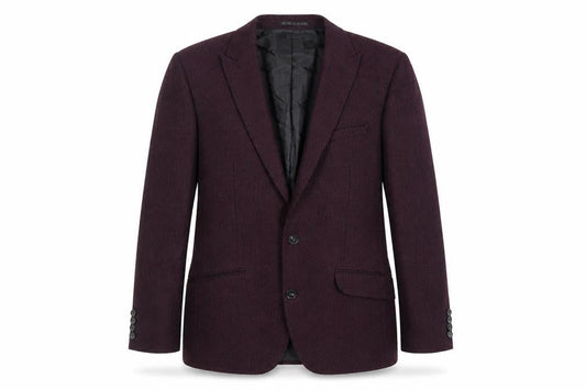 ASOS Mens Purple Geometric Polyester Jacket Blazer Size 36 Regular