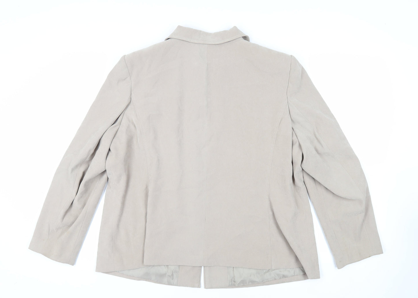 Bonmarché Womens Beige Jacket Size 24 Zip