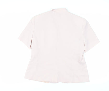 BHS Womens Pink Jacket Blazer Size 16 Button
